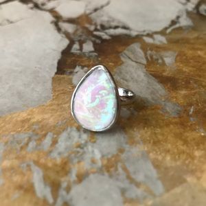 Teardrop Silver Ring